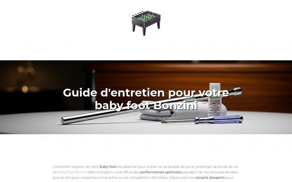 baby-foot.info — Comment entretenir un baby foot Bonzini