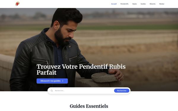 bijouteriemarin.com — Pendentif rubis