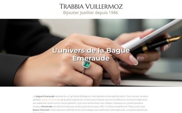 bijoux-trior.com — Bague Emeraude