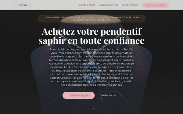 bijouxdentaires.com — Pendentif saphir