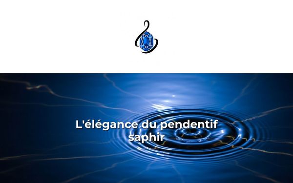cdbijoux.com — Pendentif saphir