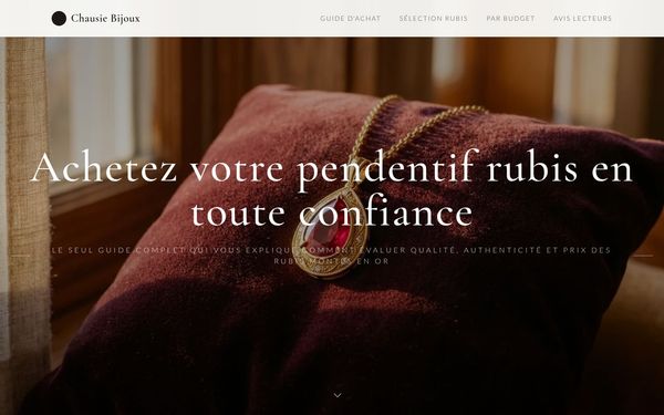 chausiebracelets.com — Pendentifs rubis en or