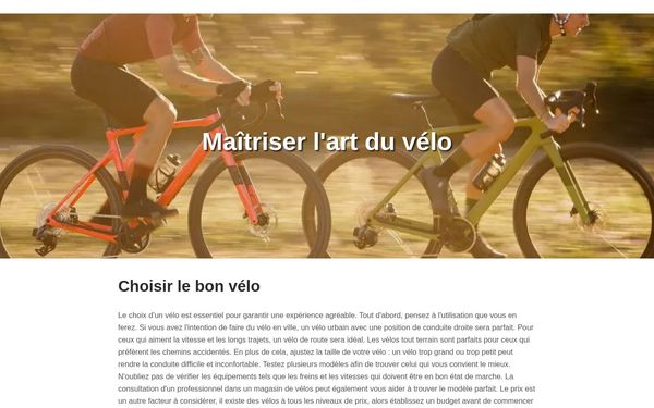 dexterbikeandsport.com — Cocon-comment-faire-du-velo