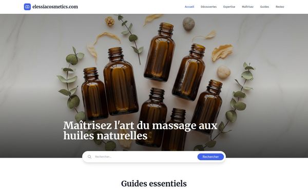 elessiacosmetics.com — Huile de massage