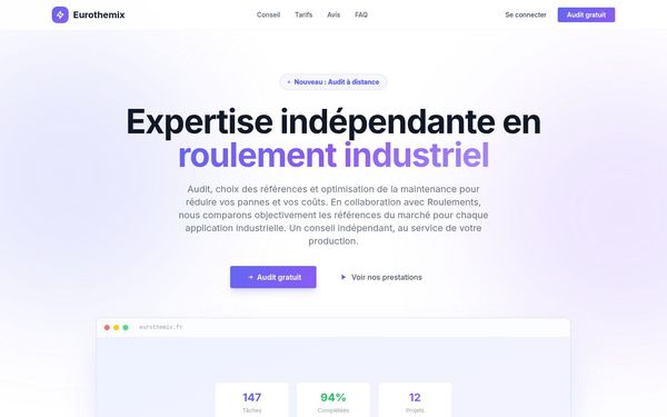 eurothemix.fr — Roulement industriel
