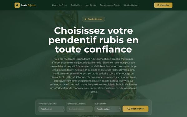 isaiabijoux.com — Pendentif rubis