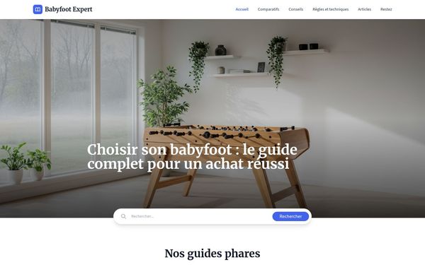 kickertisch.org — Comment choisir un babyfoot