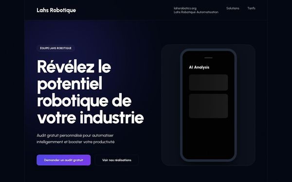 lahsrobotics.org — Evolution de la robotique
