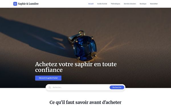 les-bijoux-saj.com — Pendentif saphir