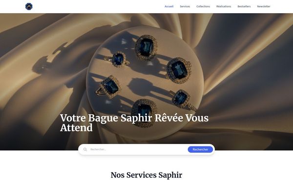 lesjolisbijouxdemathilde.com — Bague saphir