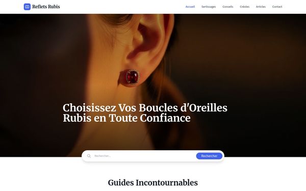 lgs-bijoux.com — Boucles d'oreilles rubis
