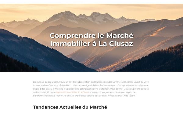 mesinvestissementsimmobiliers.fr — Immobilier La Clusaz