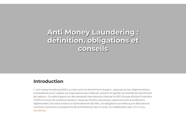 michd74.com — Anti money laundering