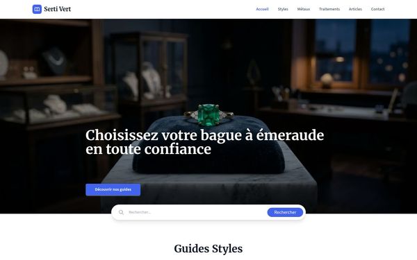 monbijoudamour.com — Bague en émeraude