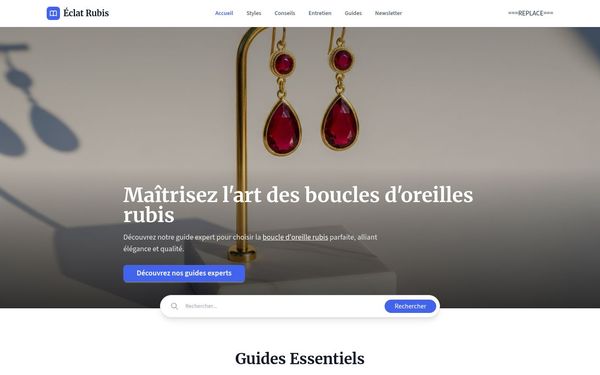 oliphant-bijoux.fr — Choisir boucles d'oreilles rubis