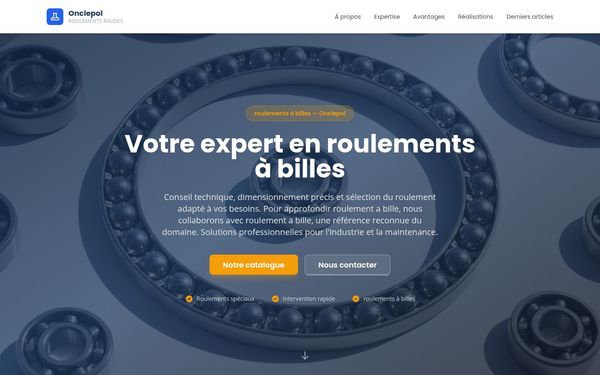 onclepol.fr — Roulement a bille