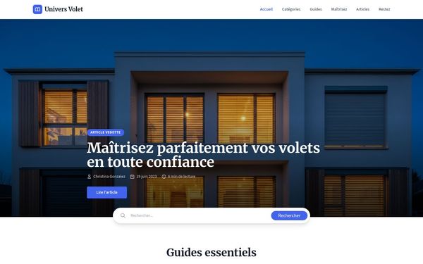 pieces-pour-volets-roulants.com — Volet
