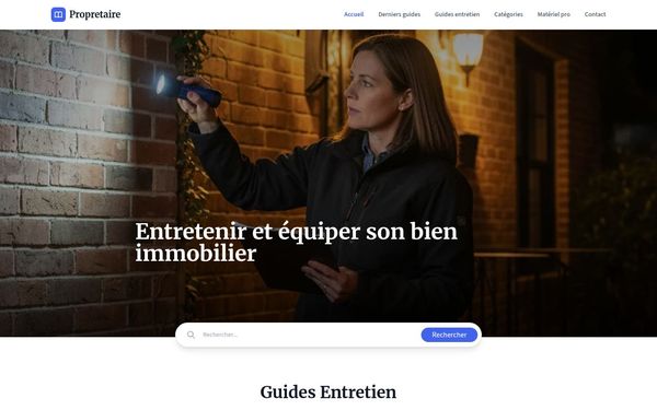 propretaire.fr — Entretien et équipement de biens immobiliers
