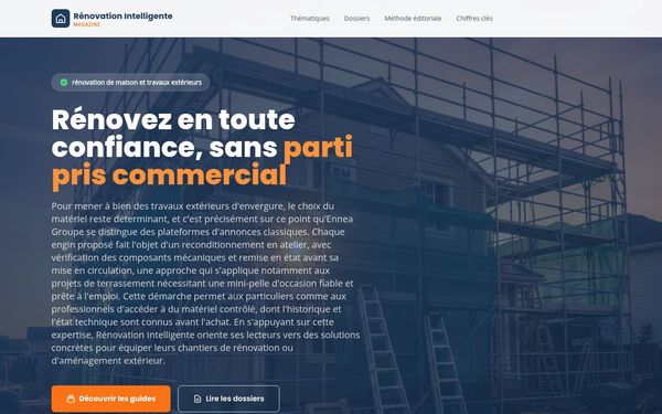 renovationintelligente.fr — Rénovation de maison et travaux extérieurs