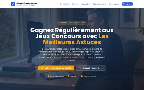 sitesjeuxconcours.com — Annuaires de jeux concours