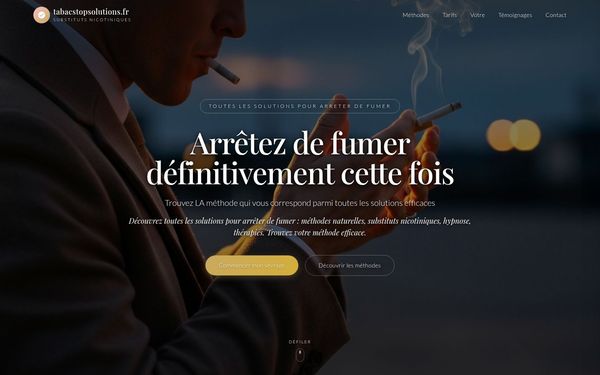 tabacstopsolutions.fr — Toutes les solutions pour arreter de fumer